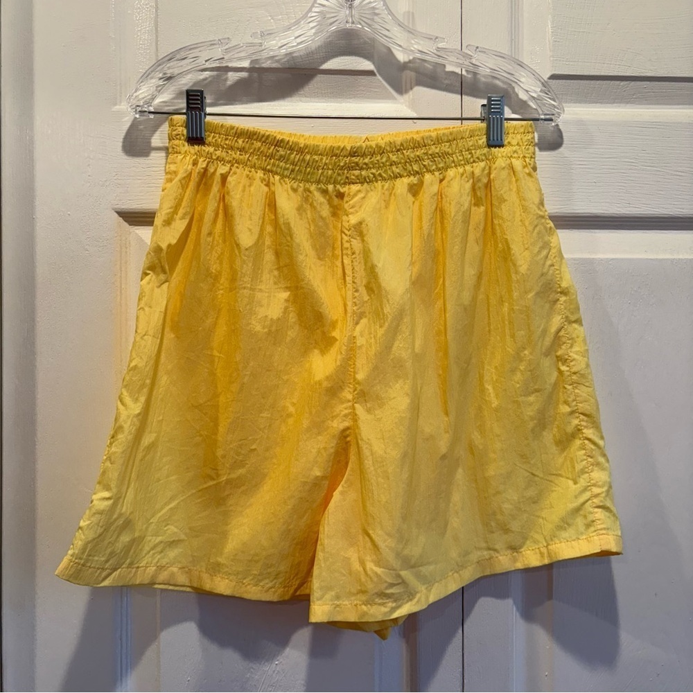 Vintage Athletic Works Yellow Athletic/Swim Shorts - Size Large